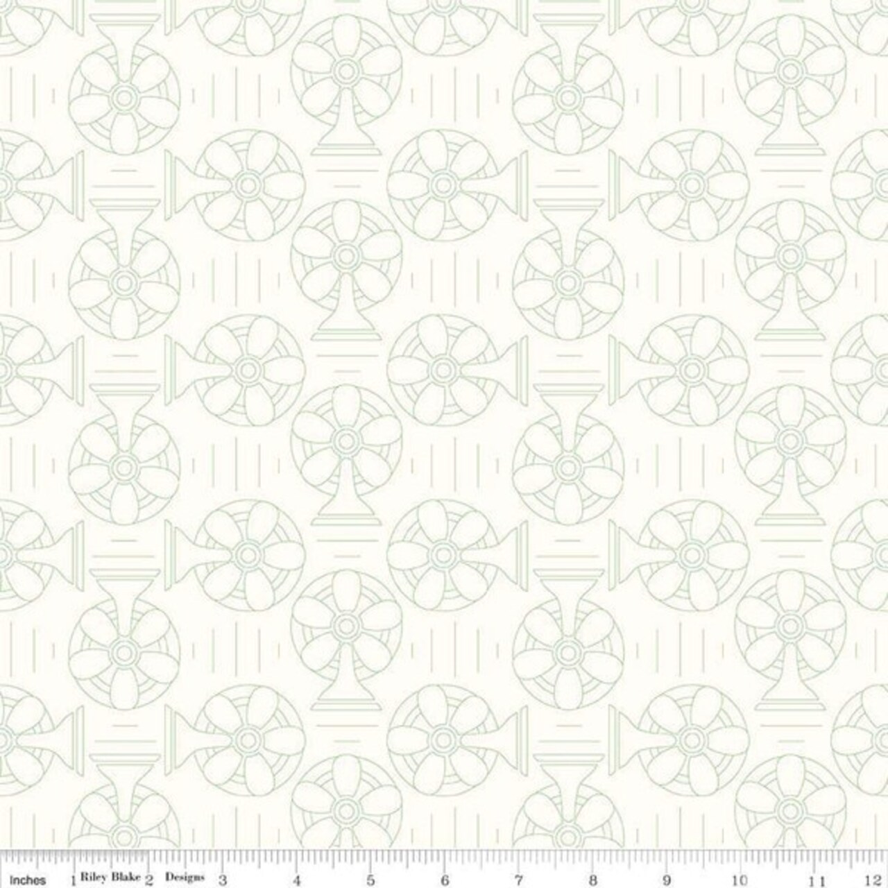 Cool in Green (c6390-green) | Bee Backgrounds | Lori Holt | Riley Blake